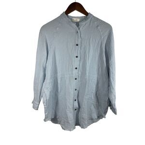 Paintcolors Women fleur Tunic‎ Size S Oversized Blue Bohemian